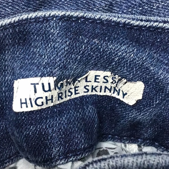 🧵Seven7 Tummy Less High Rise Skinny Woman’s Size 12 Denim Jeans - Picture 5 of 5